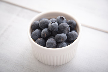 blue berry in cocotte