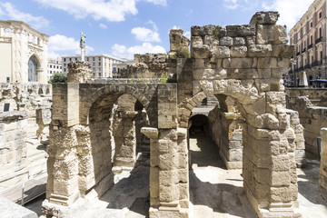 Roman amphitheater of Lecce, Italy