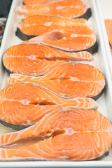 Fresh Cut Salmon Steaks