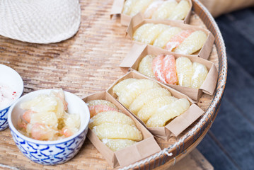 Cuted Pomelo for sell.