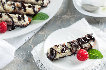 Gluten free cookies biscotti with berries