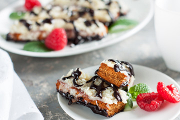 Gluten free cookies biscotti with berries