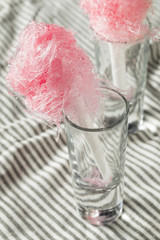 Sugary Pink Homemade Cotton Candy Floss