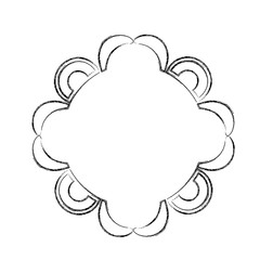 cover frame victorian style with floral shape vector illustration design