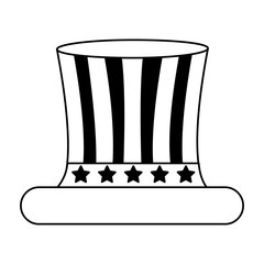 united states of america hat vector illustration design