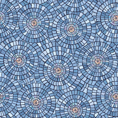 Seamless pattern of marble mosaic.