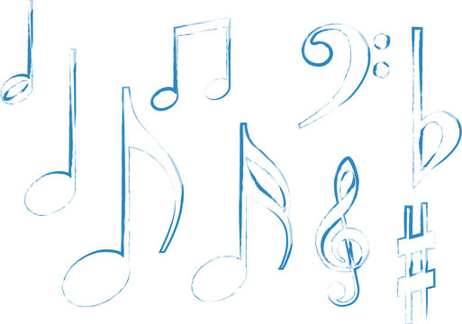 Notas y compases de musica.