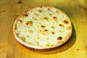 Pizza with cheese