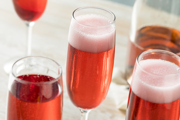 Sweet homemade Rose Mimosas