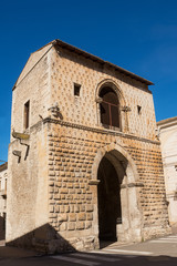 Fototapeta na wymiar Porta Napoli, entrance to the city of Sulmona (Italy)