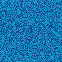 Wavy doodle seamless pattern