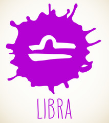 Libra Zodiac sign design element
