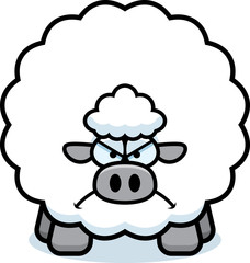 Angry Cartoon Sheep