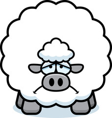 Sad Cartoon Sheep