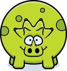 Happy Cartoon Triceratops