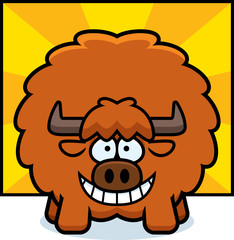 Obraz premium Happy Cartoon Yak