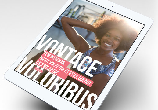 Layout eBook fitness accattivante
