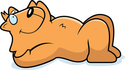 Cartoon Cat Resting