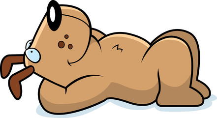Cartoon Dog Resting