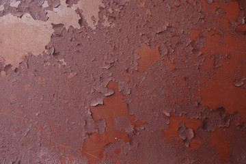 painted old wooden wall. red background