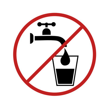 recommend clip art: no potable water sign