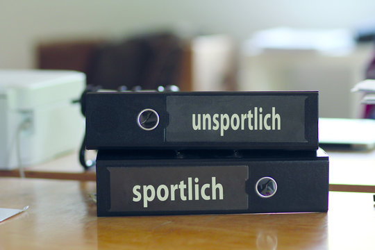 unsportlich - sportlich