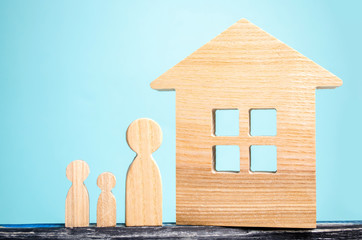 concept of real estate, housing for the family, buying and selling of quarters, apartment rental,...