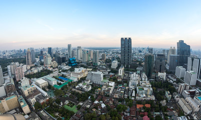 Fototapeta na wymiar Top view of Bangkok