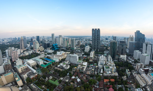 Top view of Bangkok