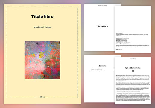 Layout libro semplice per ePub