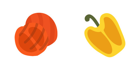 Barbecue icons set. Grill food, bbq, roast, cartoon vector illustration.