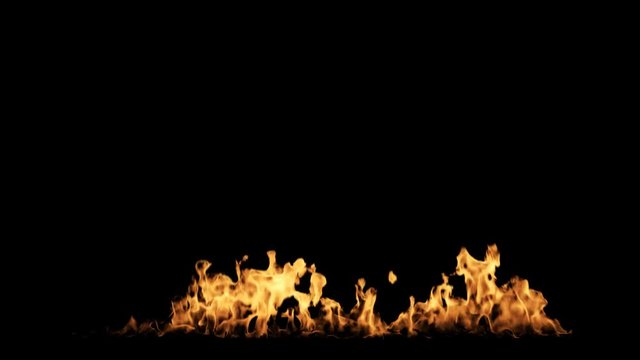 Small fire with alpha channel