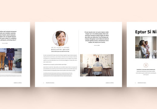 Dise&ntilde;o de presentaci&oacute;n en tonos pastel