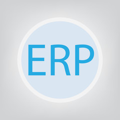 ERP (Enterprise Resource Planning) concept- vector illustration