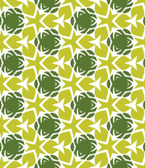 Bright geometric background in traditional tile style. Design for printing on fabric, paper, wrapper. Seamless pattern.