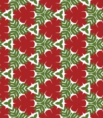 Keuken spatwand met foto Bright geometric background in traditional tile style. Design for printing on fabric, paper, wrapper. Seamless pattern. © annagolant