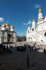 Fototapeta na wymiar Moskau, Moscow, Kreml am Kathedralenplatz, Glockenturm, Russland, Russia