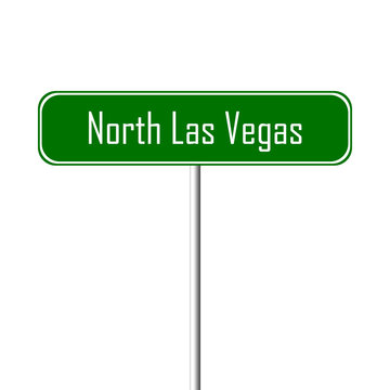 North Las Vegas Town sign - place-name sign
