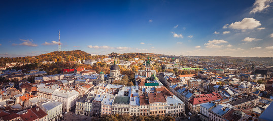 Obraz premium Lviv panoramic view