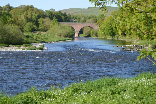 The  River Tweed near Abbotsford House, Home of Sir Walter Scott 