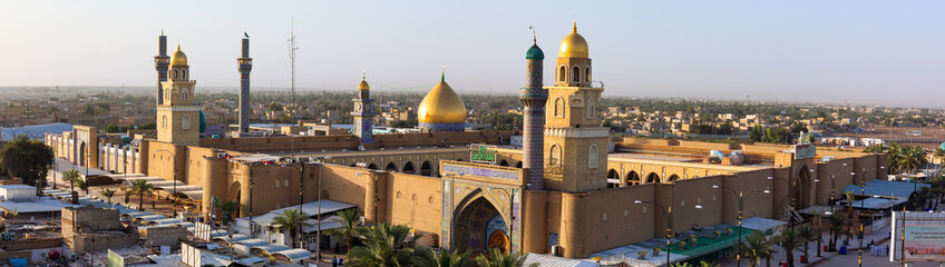 Panorama of The Great Mosque of Kufa - obrazy, fototapety, plakaty