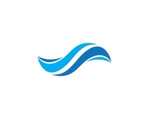 Fototapeta premium Water Wave symbol and icon Logo Template