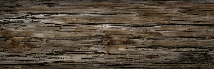 Wall murals Wood Old Dark rough wood floor or surface with splinters and knots. Square background with flooring or boards with wood grain. Old aged timber in a barn or old house.