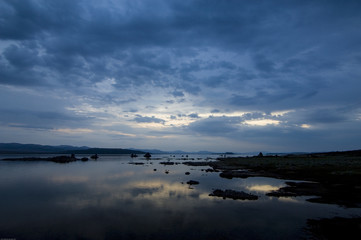 Mono Lake at dawn.