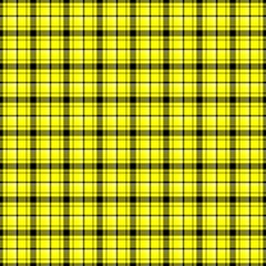 Yellow and black tartan seamless pattern design background