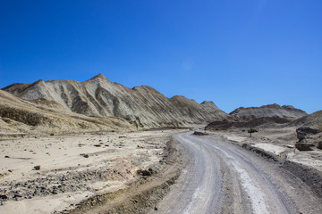 Desert Hills and Mountains Road