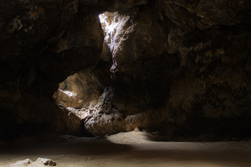 Underground Lava Tube Cave in the Desert