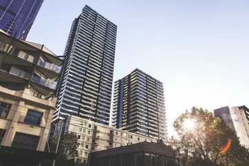 Fototapeta premium Business buildings and apartments