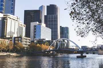 Fototapeta na wymiar Yarra River, Attraction, Melbourne, Victoria, Australia