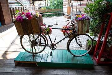 Fototapeta na wymiar Old Bicycles for children